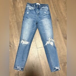 Vervet High Rise Crop Skinny Jeans